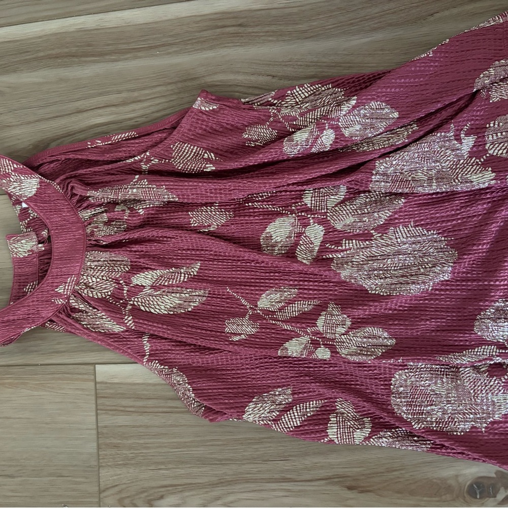Anthropologie Pink Floral Top